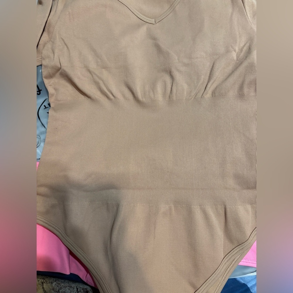 2 Pack Tummy Control Ribbed Long Sleeve BodySuits - Picture 15 of 15